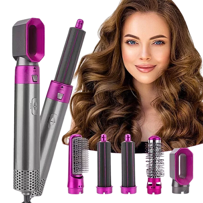 Dany Hair Pro Styler - 5 em 1: Seca, Alisa, Baby liss, Volume e Escova!